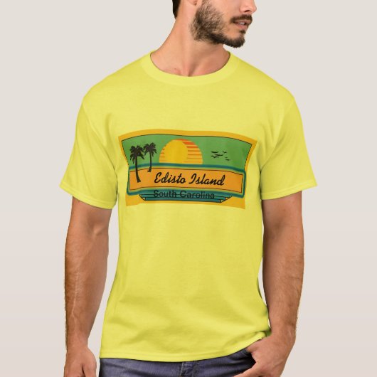 Edisto Island Beach Scene T-shirt (Voorkant)