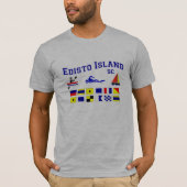 Edisto Island SC Signal Flags T-shirt (Voorkant)