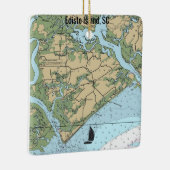 Edisto Island South Carolina Keramisch Ornament (Rechts)