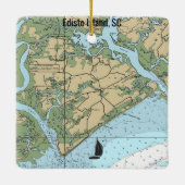 Edisto Island South Carolina Keramisch Ornament (Achterkant)