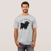 Edit Jouw tekst Highland Koe Kalvervee T-shirt (Voorkant volledig)