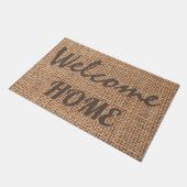Edit jouw tekst l Elegante boerenjute Deurmat (Schuin)