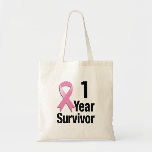 Edit-the-Year Borstkanker - 1 jaar Tote Bag (Voorkant)