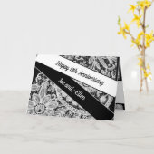 Editable 13th Wedding Jubileum Kaart (Gele Bloem)