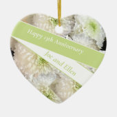 Editable 13th Wedding Jubileum Keramisch Ornament (Voorkant)