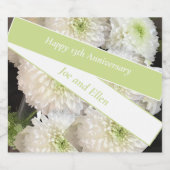 Editable 13th Wedding Jubileum Sparkling Wijnetiket (Enkel label)