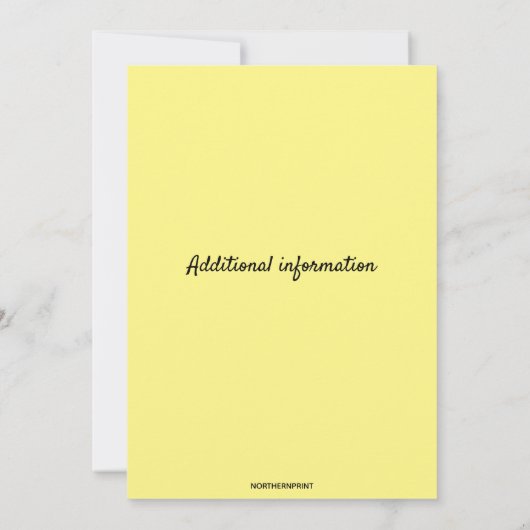 Editable 1950s Birthday Party Invitation Kaart (Achterkant)