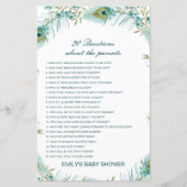 Editable 20 Vragen over het Baby shower van Ouders (Voorkant)
