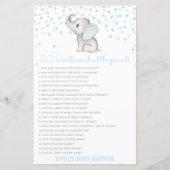 Editable 20 Vragen over het Baby shower van Ouders (Voorkant)
