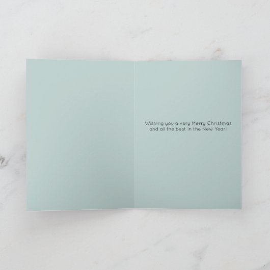 Editable A Church in Winter Feestdagen Kaart (Binnen)