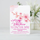 Editable A Little Wildflower Baby Shower Invitatio (Staand voorkant)