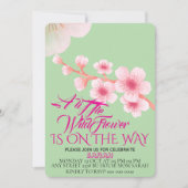 Editable A Little Wildflower Baby Shower Invitatio Save The Date (Voorkant)