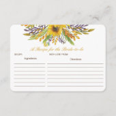 Editable A Recipe voor de Kaart Bride-aan-zijn (Voorkant)