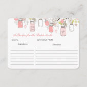 Editable A Recipe voor de Kaart Bride-aan-zijn (Voorkant)