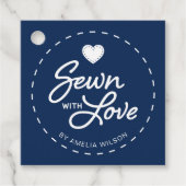 EDITABLE Achtergrondkleur, genaaid met Label van l (Voorkant)