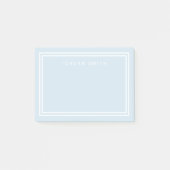 EDITABLE ACHTERGRONDKLEUR met dubbele witte rand Post-it® Notes (Voorkant)