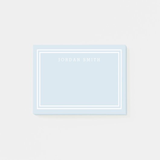 EDITABLE ACHTERGRONDKLEUR met dubbele witte rand Post-it® Notes (Voorkant)