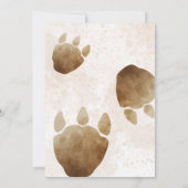 Editable "AGE" Dinosaurs Trex Wild Birthday Kaart (Achterkant)