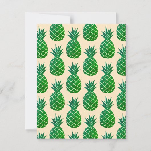 Editable Aloha Tropical Vrijgezellenfeest Kaart (Achterkant)