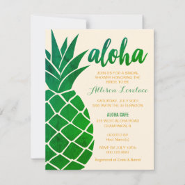 Editable Aloha Tropical Vrijgezellenfeest Kaart