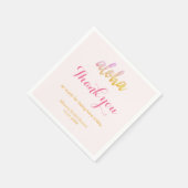 Editable Aloha Tropical Vrijgezellenfeest Servet (Hoek)