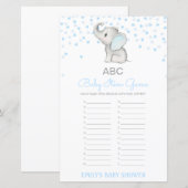 Editable Alphabet Baby Item Baby shower Game (Voorkant / Achterkant)