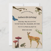 Editable Animals in de Uitnodiging van het Bos (Voorkant)