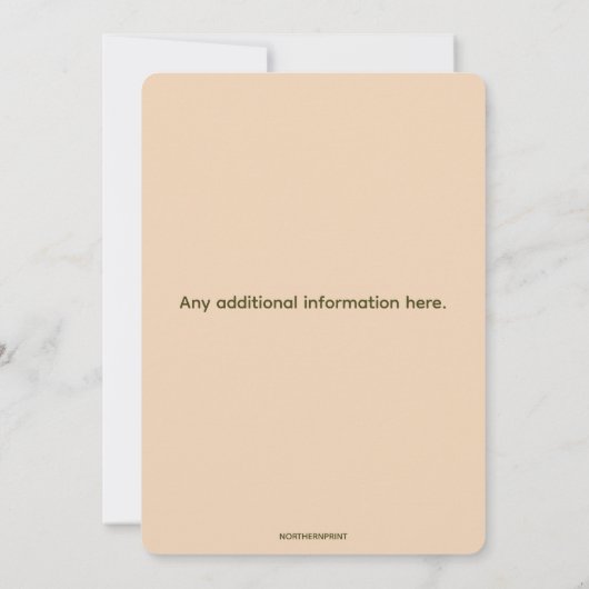 Editable Animals of the Forest Birthday Kaart (Achterkant)