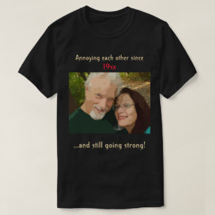 Editable Annoing Elk ander Jubileum Foto T-shirt