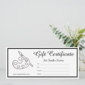 Editable Art Cadeft Certificate Sjabloon (Staand voorkant)