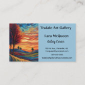Editable Art Gallery Visitekaartje (Voorkant)