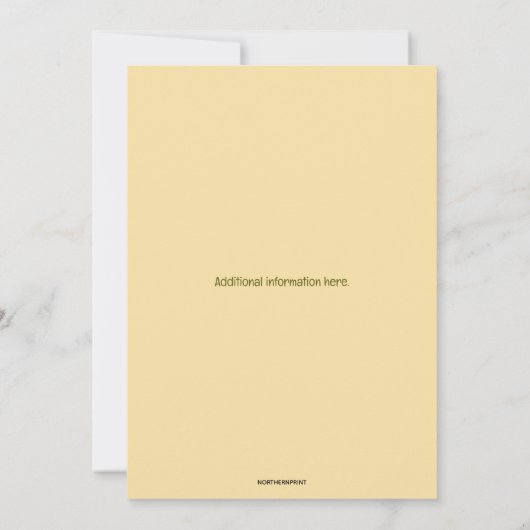 Editable Autumn Fall Birthday Kaart (Achterkant)