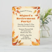 Editable Autumn Leaves Kaart (Staand voorkant)