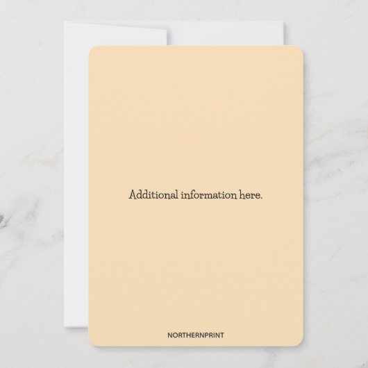 Editable Autumn Leaves Kaart (Achterkant)