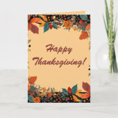 Editable Autumn verliest Thanksgiving Kaart (Voorkant)