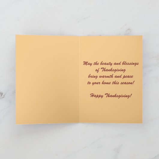 Editable Autumn verliest Thanksgiving Kaart (Binnen)