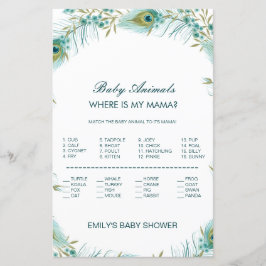 Editable Baby Animal Match, Where is Mama w Answer