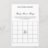 Editable Baby Bingo Baby shower Game PRINTED (Voorkant / Achterkant)