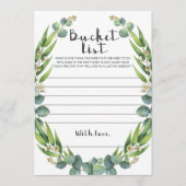 Editable Baby Bucket List Cards Greenery (Voorkant)
