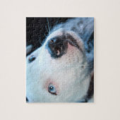 Editable Baby Pitbull White Puppy Legpuzzel (Verticaal)