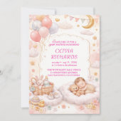 Editable Baby Shower Invitation Template  Kaart (Voorkant)