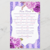 Editable Baby Twin Trivia Baby shower met antwoord (Voorkant)