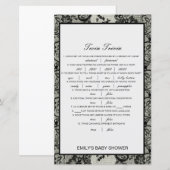 Editable Baby Twin Trivia Baby shower met antwoord (Voorkant / Achterkant)