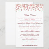 Editable Baby Twin Trivia Baby shower met antwoord (Voorkant / Achterkant)