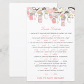 Editable Baby Twin Trivia Baby shower met antwoord (Voorkant / Achterkant)