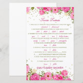 Editable Baby Twin Trivia Baby shower met antwoord (Voorkant / Achterkant)