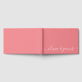 Editable Background Color Calligraphy Wedding Gastenboek (Volledig)