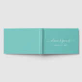 Editable Background Color Calligraphy Wedding Gastenboek (Volledig)