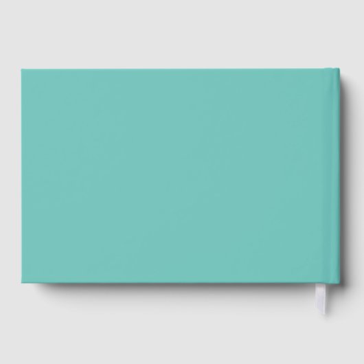 Editable Background Color Calligraphy Wedding Gastenboek (Achterkant)