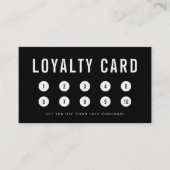 Editable Background Color Simple Loyalty-Kaart Klantenkaartje (Voorkant)